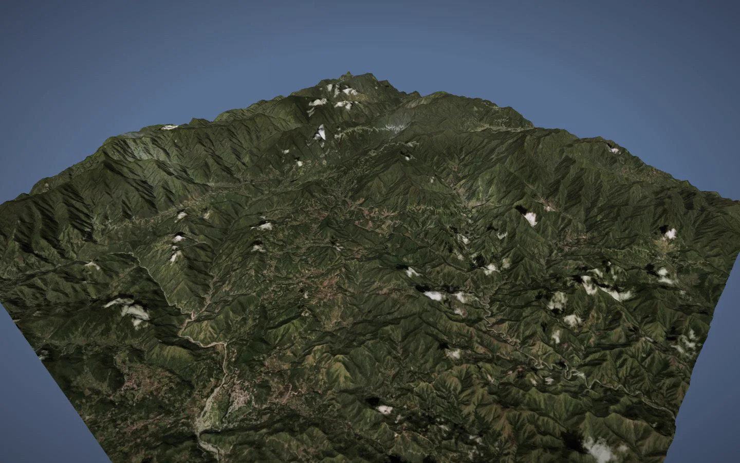 Banaue landscape rendered as interactive terrain